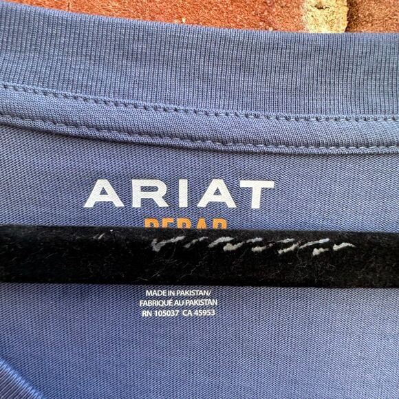 ARIAT Rebar Cotton Strong Blue T-Shirt long sleeve womens 3X NWT - Picture 6 of 10